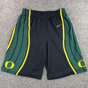 VTG-Oregon Ducks Mens Medium NIKE Swoosh Logo Basketball Shorts Y2K-Lite Blems